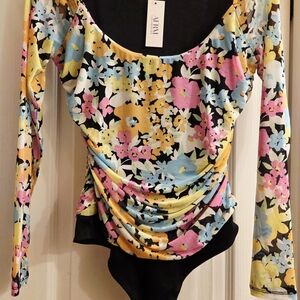 Avery Multicolor Floral Long Sleeve Bodysuit